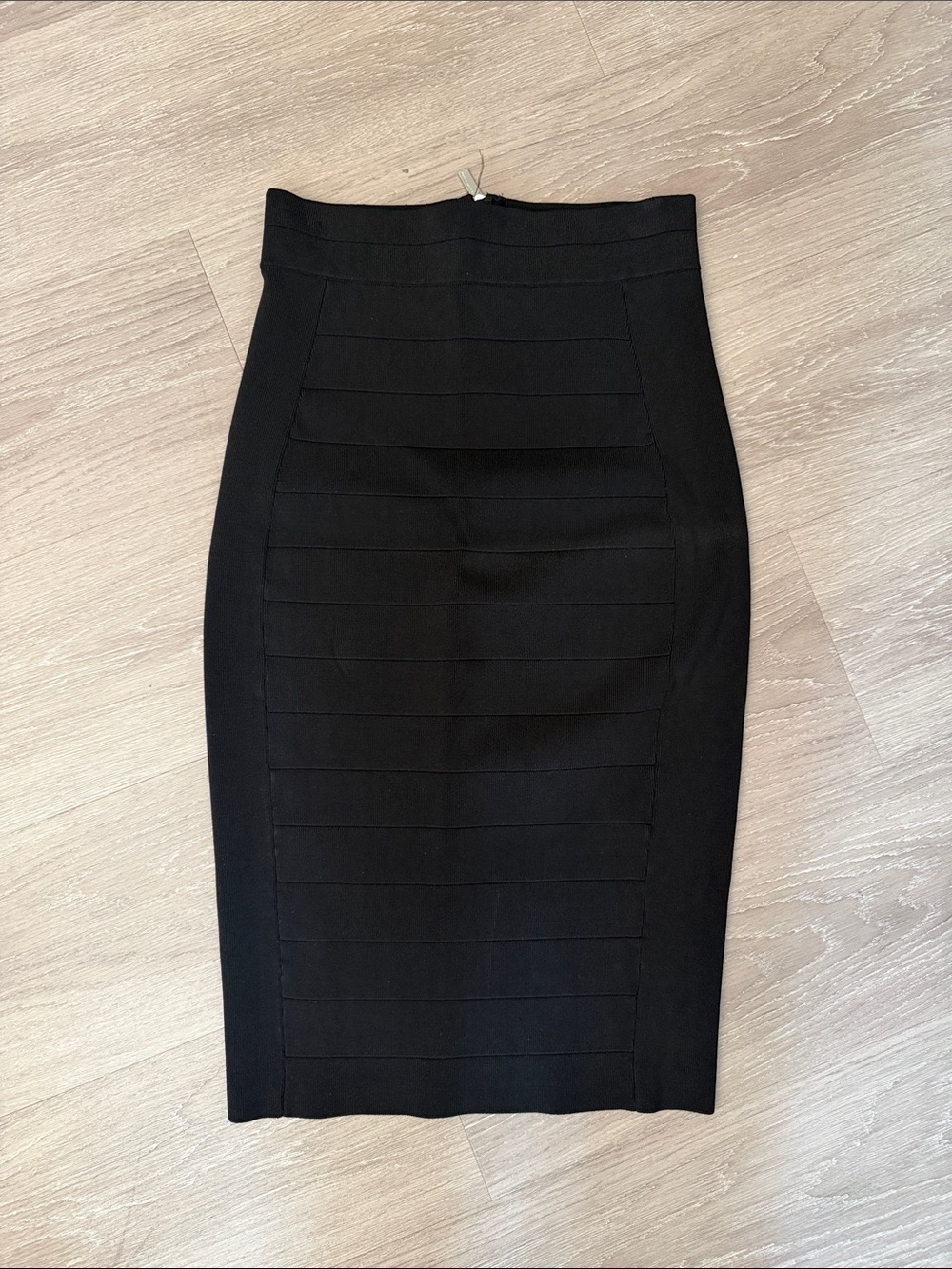 Karen Millen Black Sculpted Bandage Pencil Skirt